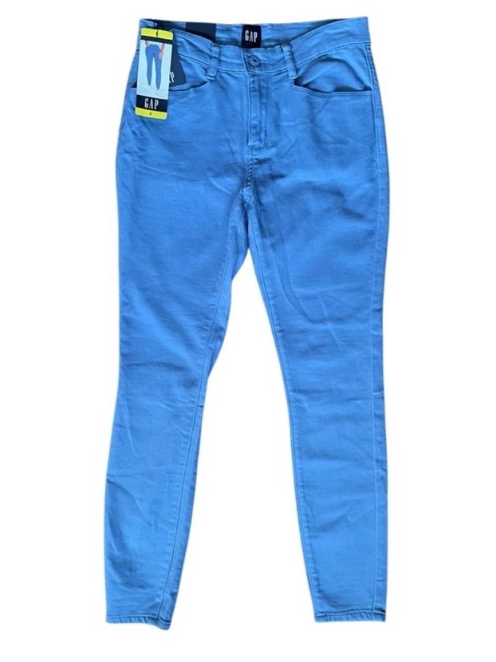 NWT GAP Skinny Stretch Pant Cotton Blend Blue Size 6